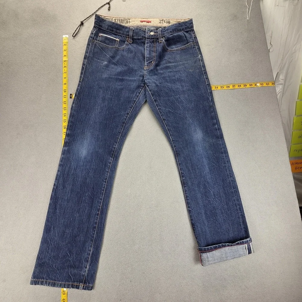 Converse Jeans Mens Blue Selvedge One Star Straight Fits 32x32